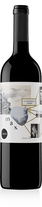 Bottle Max Origen, wine label