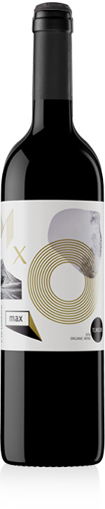 Botella Max, etiqueta de vino